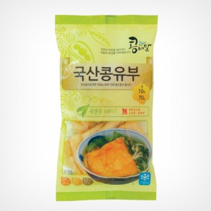 콩세알 국산콩 유부 70g
