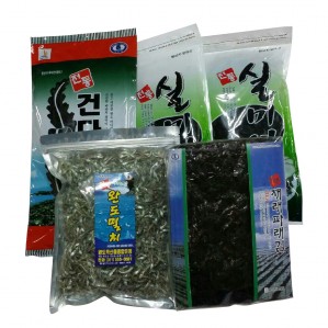 완도바다모듬  (김100장 1톳,볶음멸치350g 1봉,다시마150g 1봉,실미역100g 2봉)
